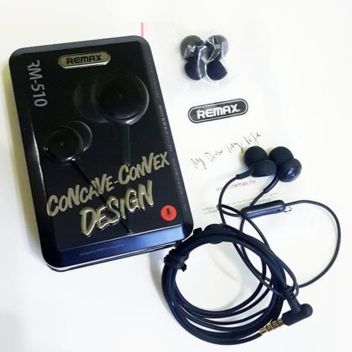 Original Remax Touch Music Wired Earphone with Mic RM-510 Headset Hf