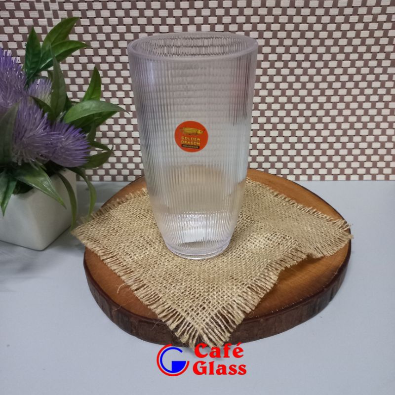 Gelas Plastik/Gelas 845 Putih Bening/Gelas Ulir Panjang