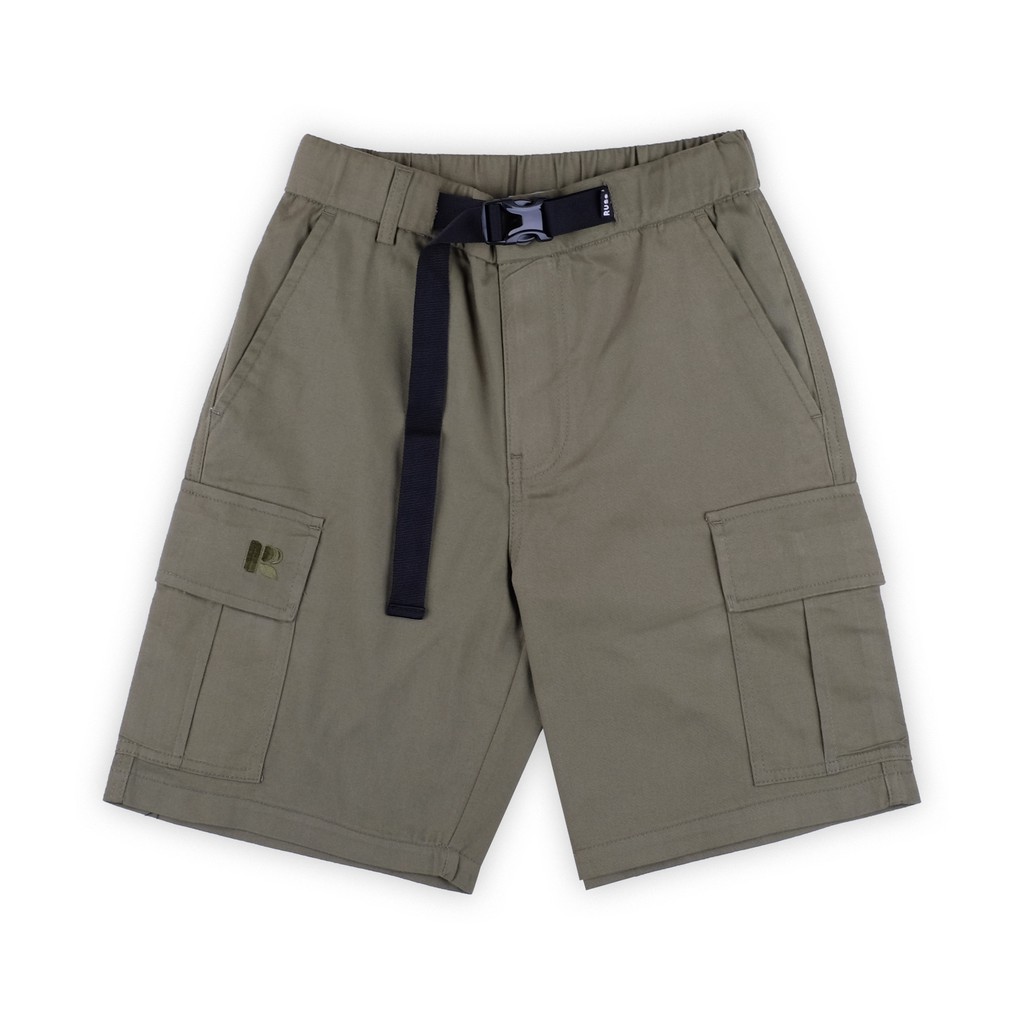 Russ Pants Celana Cargo Pendek Pria Wrap Olive ( Up To Big Size )