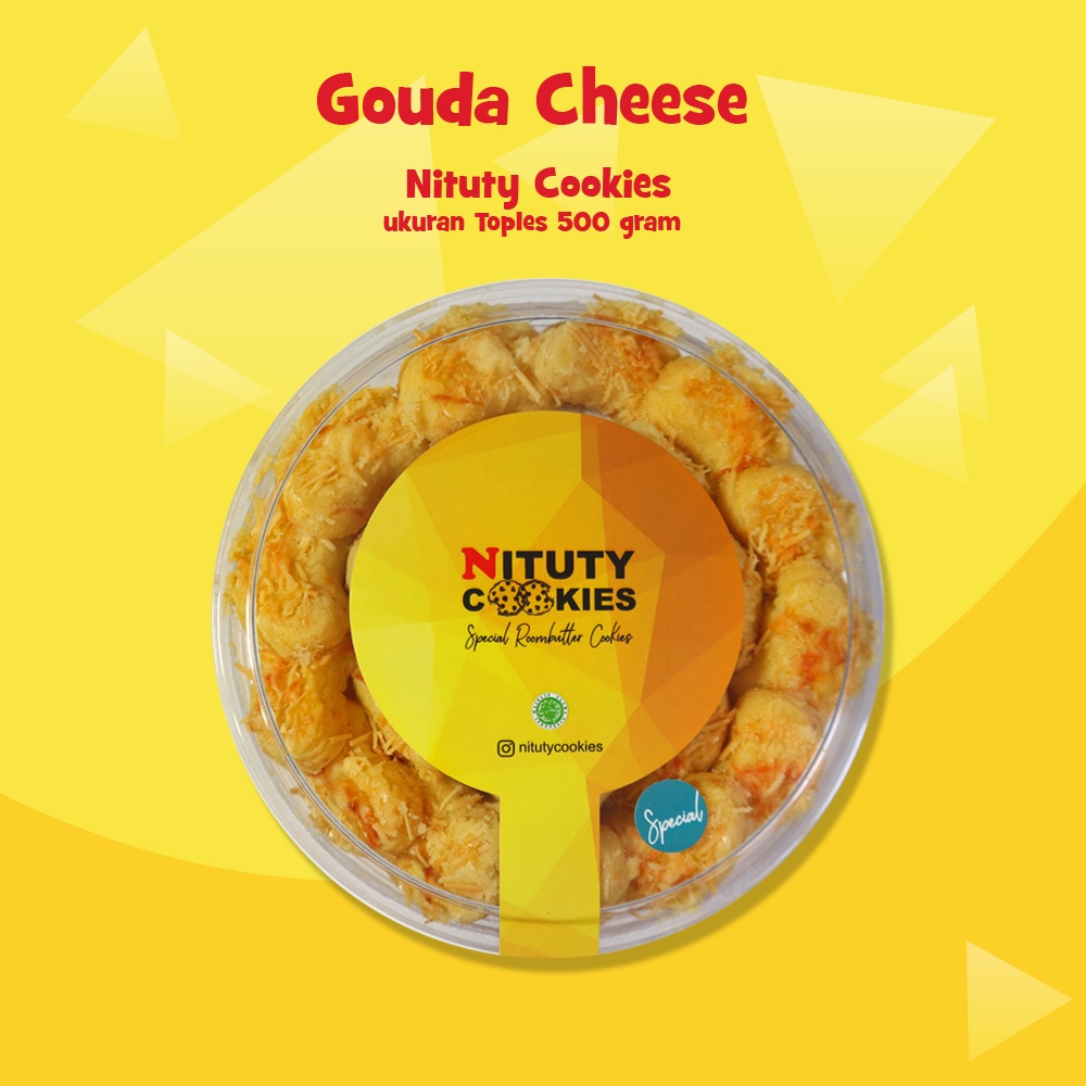

Kue Kering Gouda Cheese 500gram by Nituty Cookies