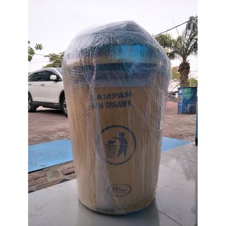 TERMURAH Tong Sampah Bulat 80 liter Organik dan Non TERMURAH Tong Sampah Bulat 80 liter Organik dan Non