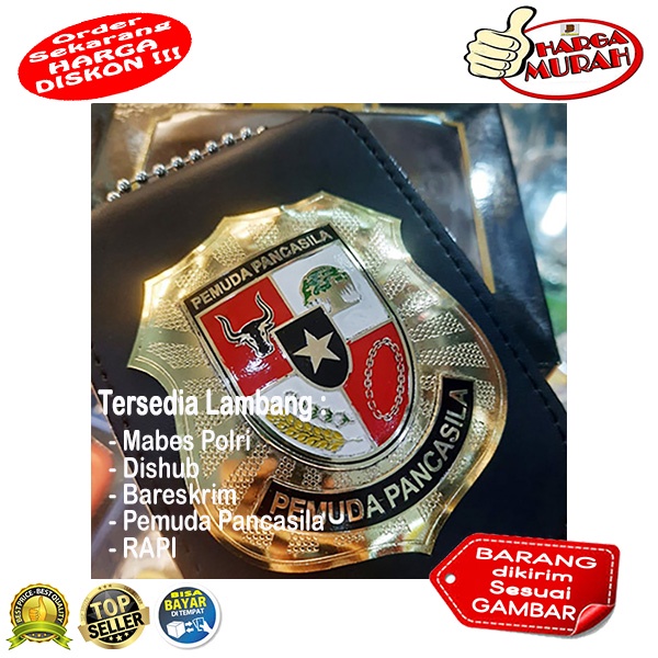 

Tempat Id Card KTA PP Pemuda Pancasila Kulit Kalung Rantai / Id Card Holder PP Kulit Kalung Rantai / Name Tag Holder pp kulit rantai