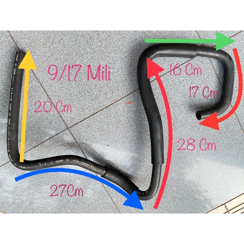 Orisinil Selang Power Stering Ukuran 9/17 Mili