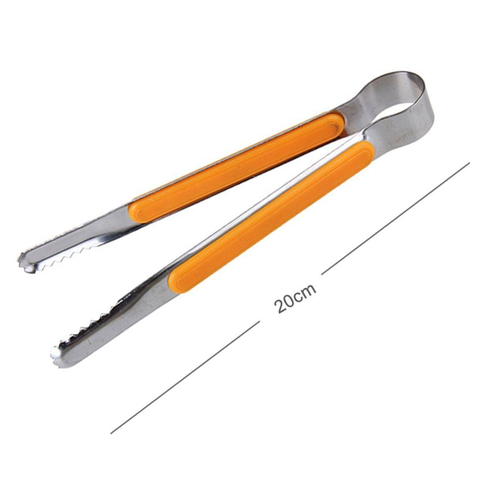 [Elegan] Penjepit BBQ Es Barbekyu Roti Bakar Salad Steel Stainless Handle Utensil Food Clip