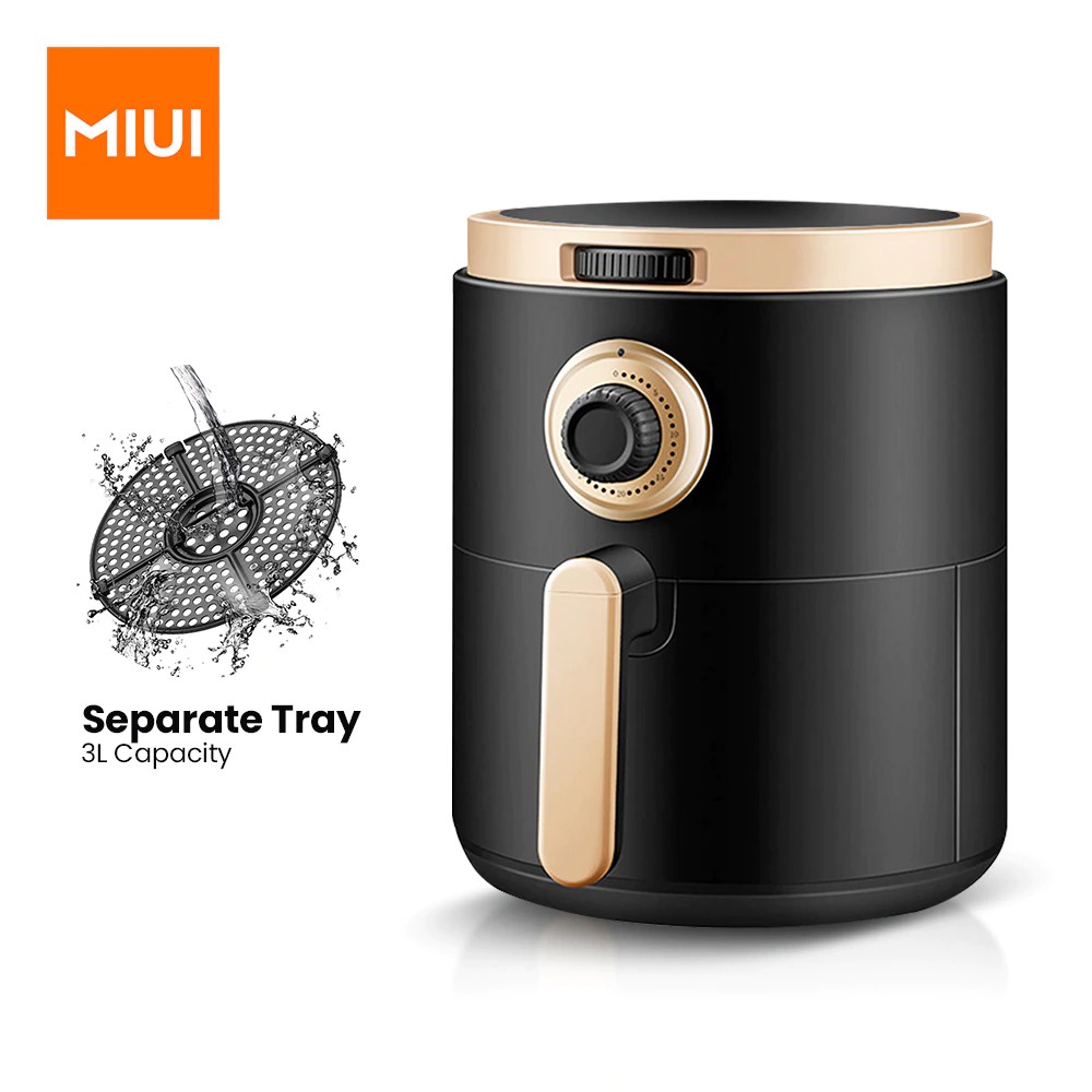 MIUI Smart Air Fryer Mesin Penggoreng Tanpa Minyak 3 L - AF-8062 - Black