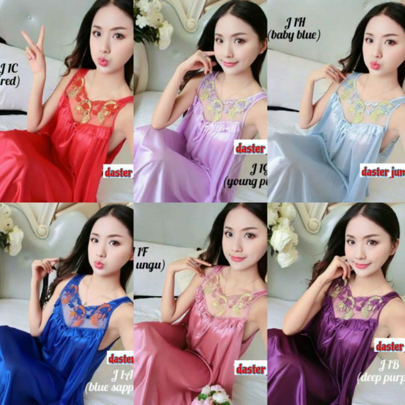 Baju Tidur/Dress Tricot Jumbo Satin silk Import