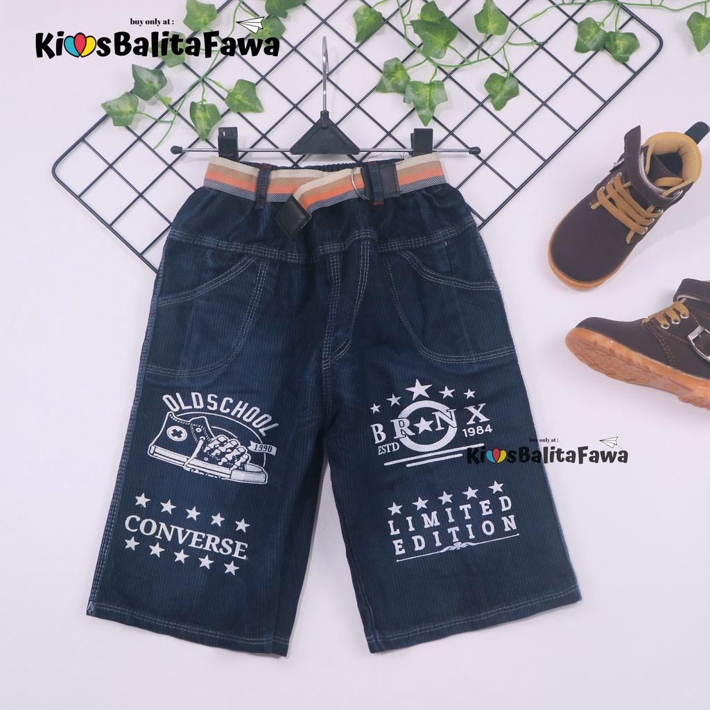 Celana Jeans Uk. 5-7 Tahun / Celana Levis Pendek Anak Laki Denim Polos Distro Cowok Murah