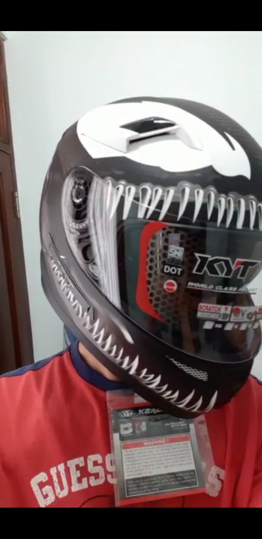 kyt k2rider venom marvel limited edition paket ganteng | Shopee Indonesia