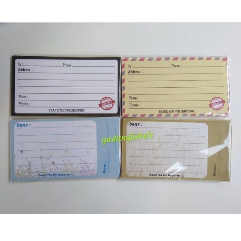 

stiker alamat pengiriman paket