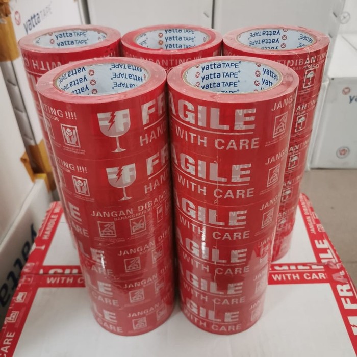 LAKBAN FRAGILE Jangan Dibanting Serta Yatta 2 Inch