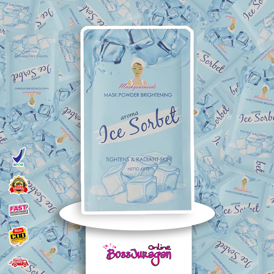 (BOSS) MASKER Maskyourneeds ICE SORBET BPOM 65G