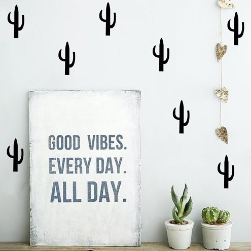 

Walldecals Cactus Black