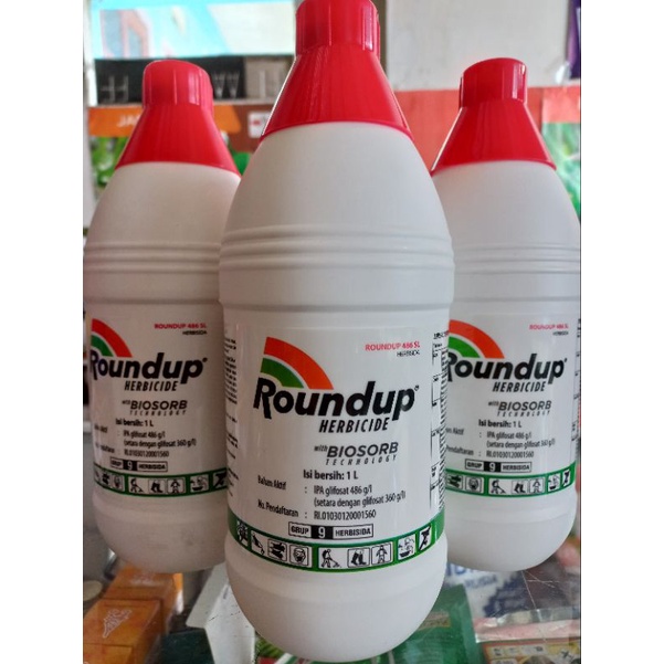 Herbisida ROUNDUP 486SL 1 Liter Isopropilamina Glifosat