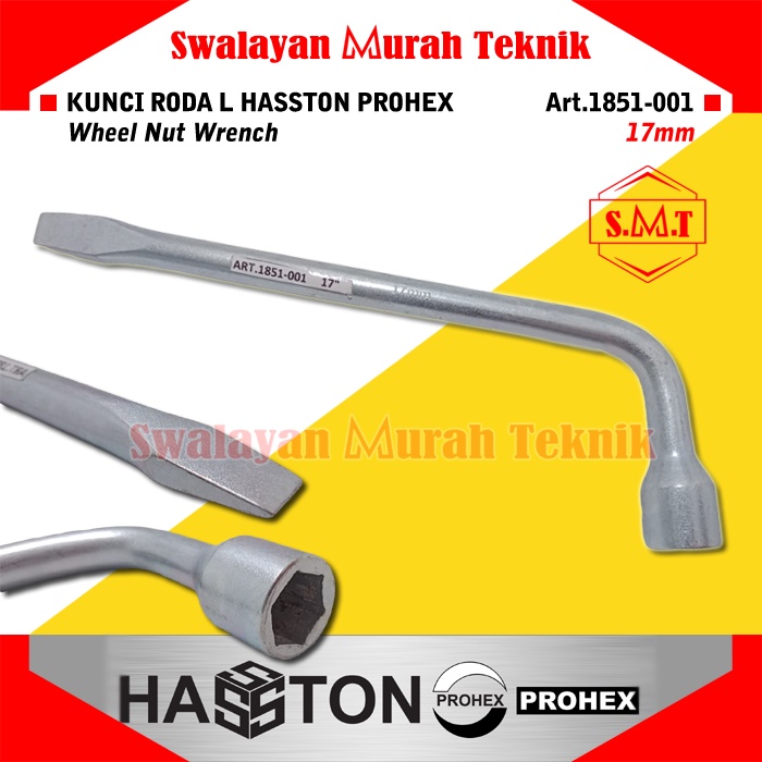 Hasston Prohex 1851-001 Kunci Roda L 17Mm Congkel Ban Wheel Nut Wrench
