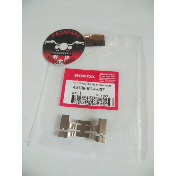 PLAT TAHANAN CALIPER CAKRAM HONDA SUPRA KHARISMA SUPRA125 CS1 AHM 45108-ML4-007