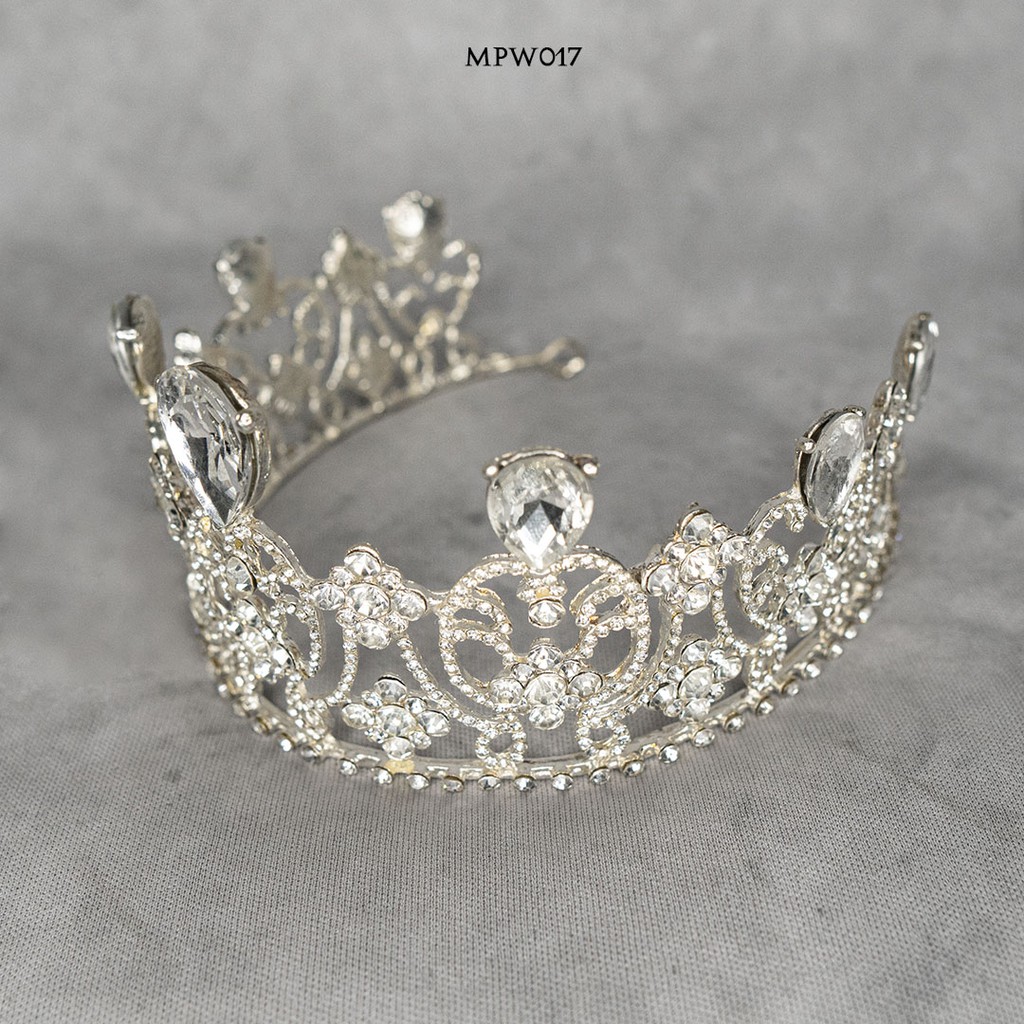 [PRODUK TERMURAH] SET MAHKOTA ANTING AKSESORIS PENGANTIN BRIDAL WEDDING MPW017