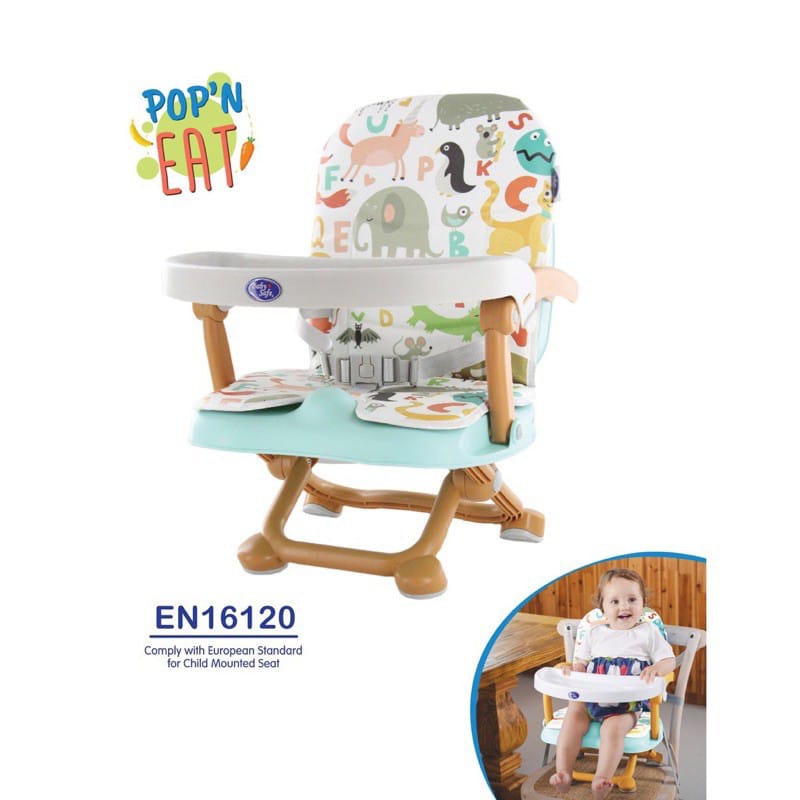 BABY SAFE POP N EAT BOOSTER CHAIR KURSI MAKAN BAYI (BLUE)