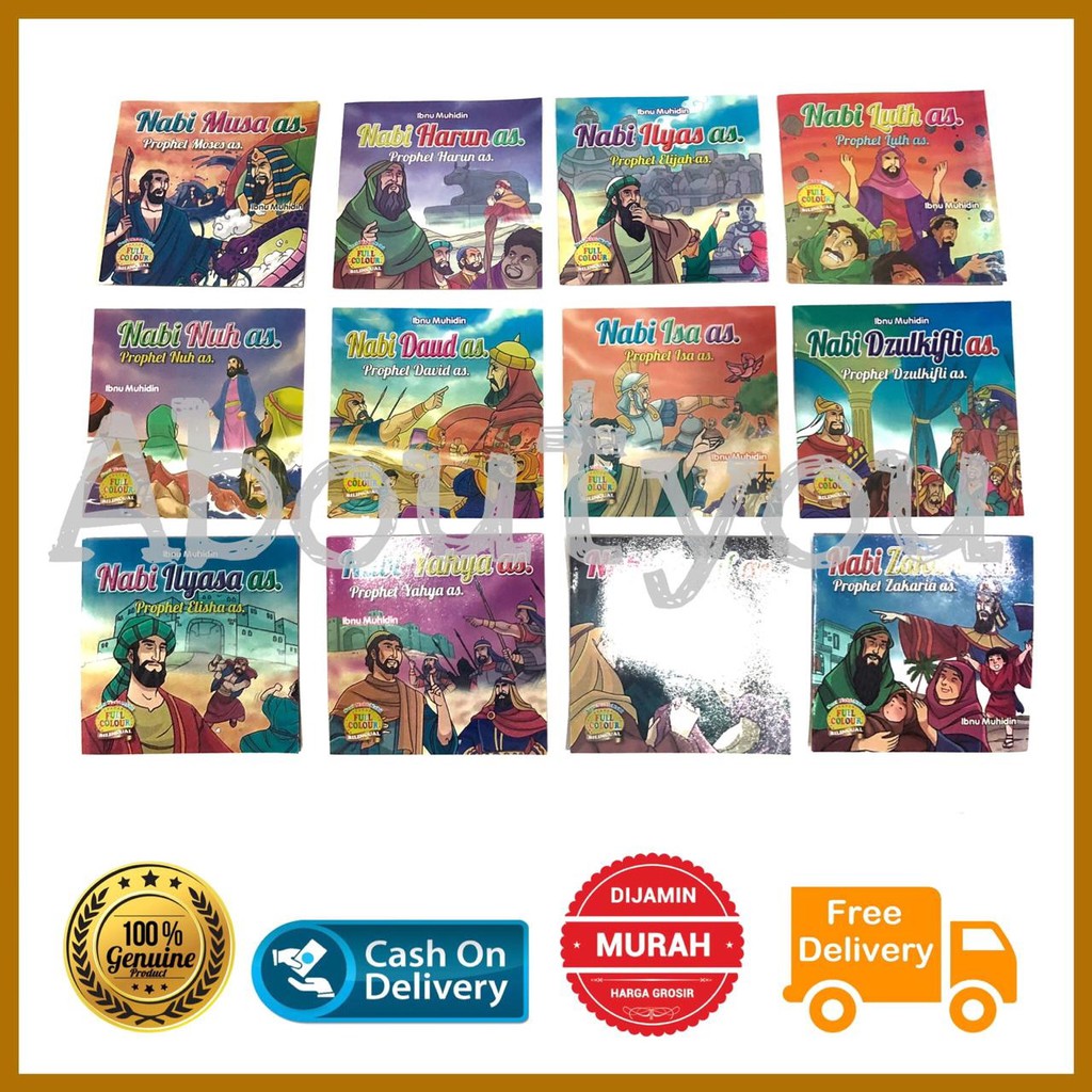 GROSIR Buku  cerita  para NABI bacaan anak full warna 