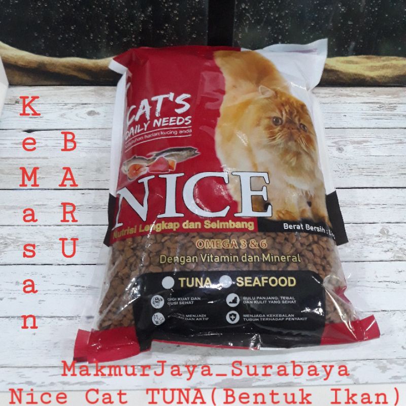 NICE Cat 1kg Pakan kucing/Makanan Kucing