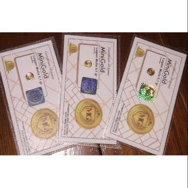 Emas minigold 0.1 gram