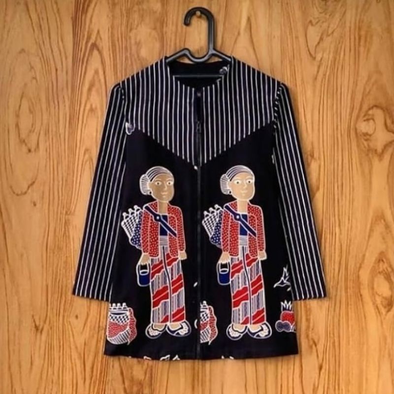 Blouse Batik Mbok Jamu Lapis Tricot