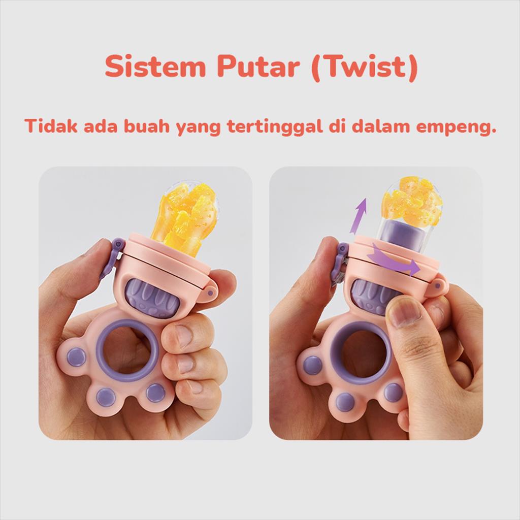 COCONI Baby Twist Food/Fruit Feeder | Dot Empeng Buah Bayi | Teether Mash Teething-1