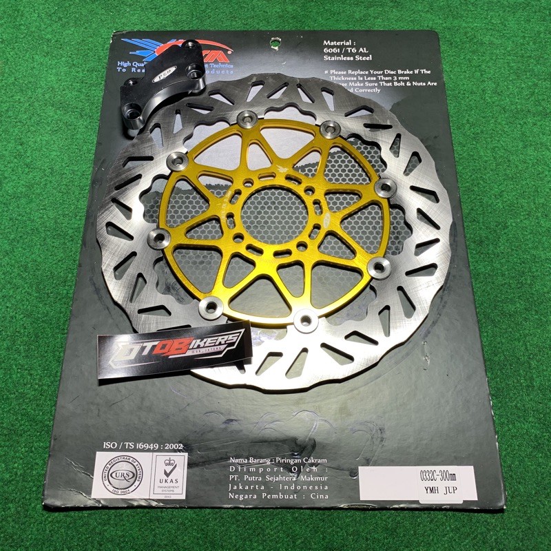 Piringan Cakram 300 mm PSM Jupiter z MX 135 Z1 Vega R ZR New fizr rx MX King 150 floating disc 300mm titanium model moto1 pro1 tdr-PSM Gold