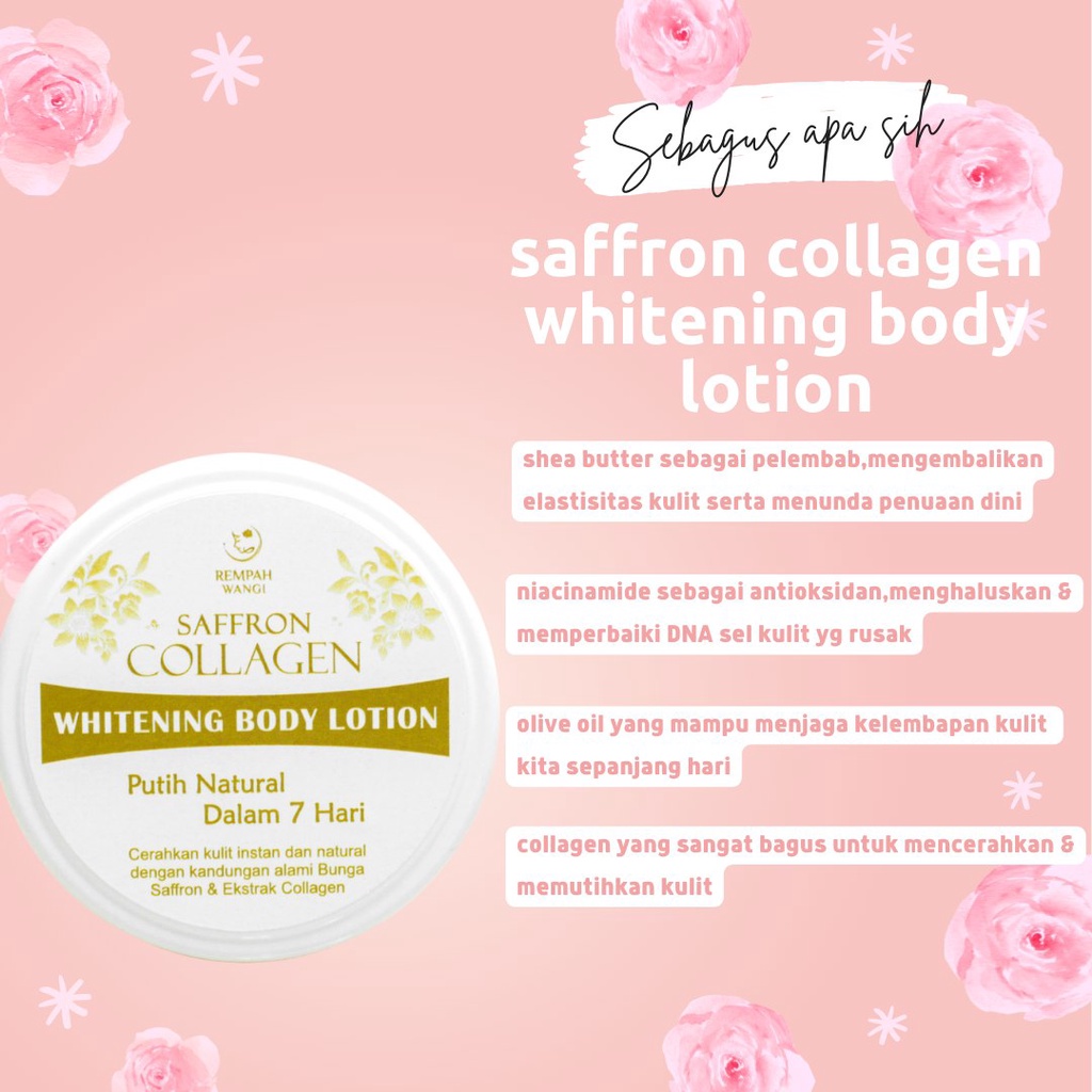 Saffron Collagen Whitening Body Lotion