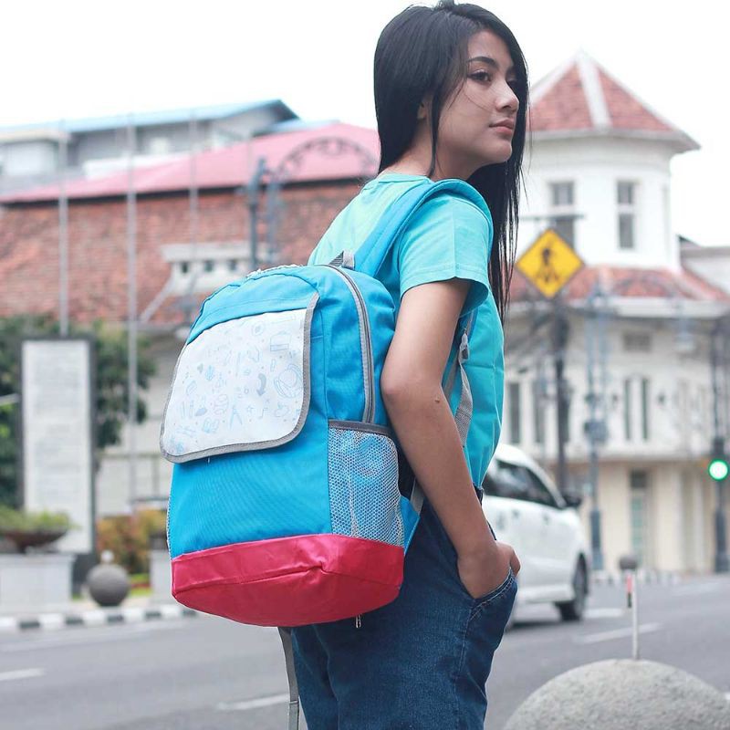 ARG Tas Ransel Wanita Cantik Tas Punggung Perempuan Backpack Big Size Gaya Korea Bahan Cordura