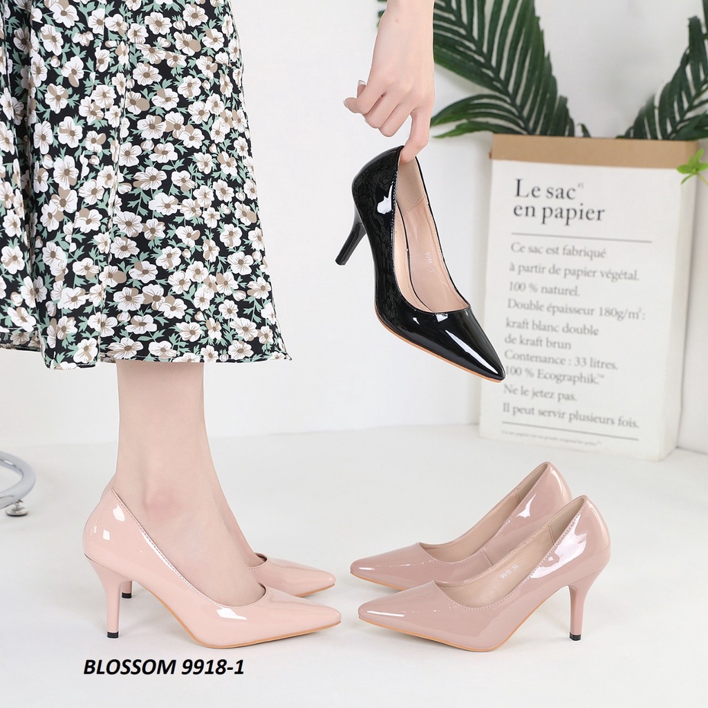 SEPATU BLOSSOM HIGH HEELS STILETTO SHOES 9918-1