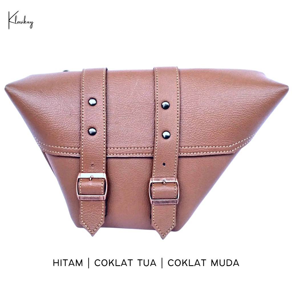 KLASIKUY - Model 03 : Tas Motor Side Bag Samping Motor Klasik Custom Japstyle