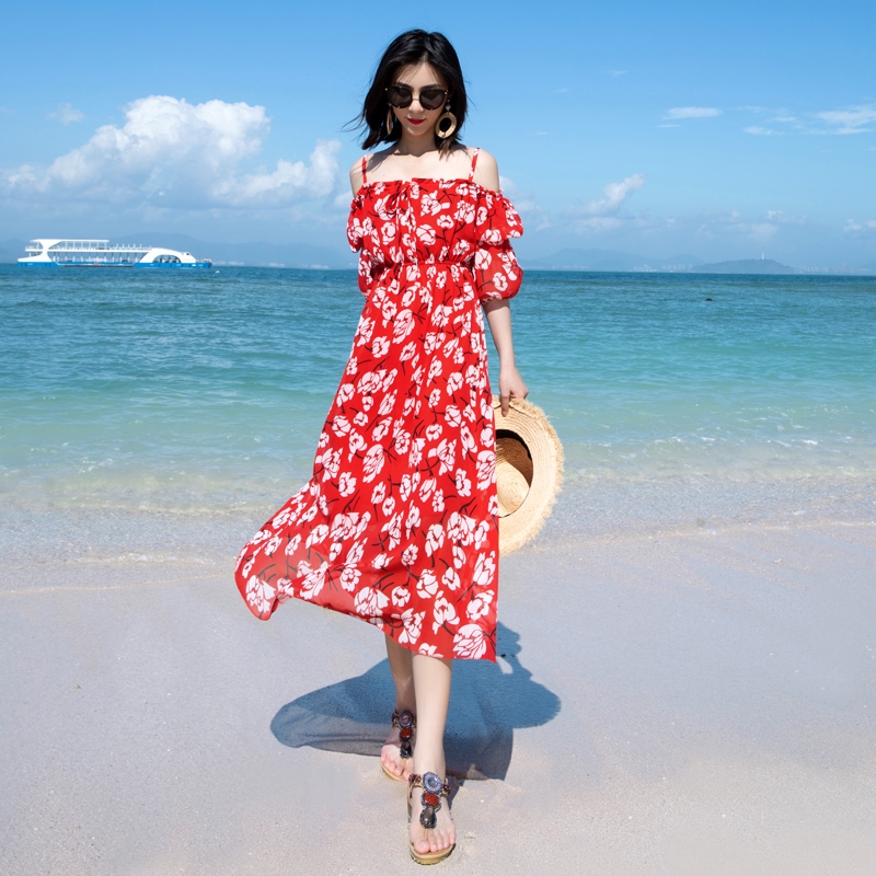 Sebuah Wenxi Bali  baju pantai 2022 baru liburan yang super 