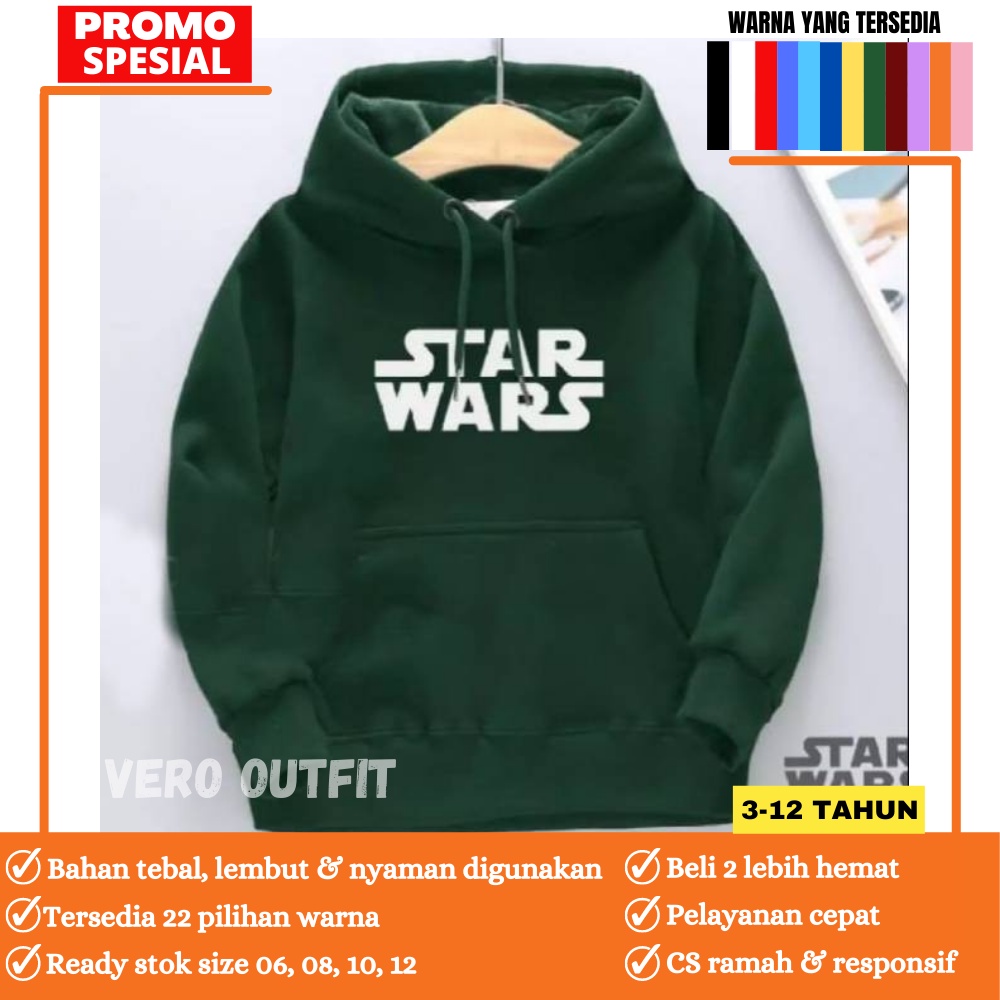 Jaket Hodie Anak Perempuan Laki Laki Cowok Cewek Umur 2 3 4 5 6 7 8 9 10 11 12 Tahun Lucu Karakter S