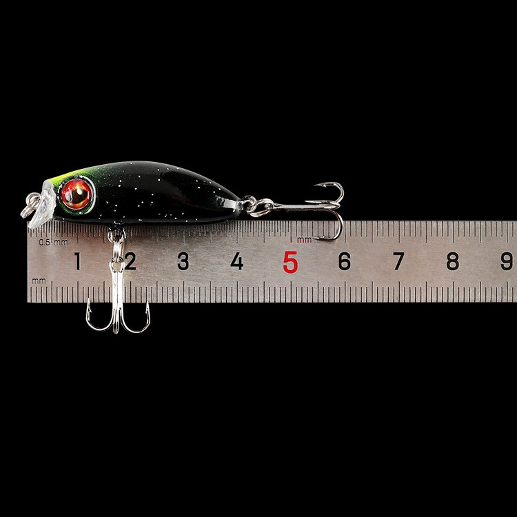 Shengyao 1Pcs Mini Popper Umpan Pancing Minnow 4.3cm 3.1g Fishing Lure Swimbait Bass Wobbler Kail Memancing Bait Crank Floating Tackle