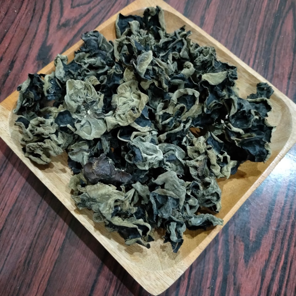 

Jamur Kuping / Bokji / Mukmi / Dried Black Fungus Kualitas Super 100 gram / 250 gram / 500 gram