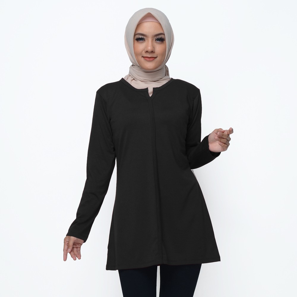 Kaos Tshirt lengan panjang wanita muslim model terbaru - XSHOP Qanita