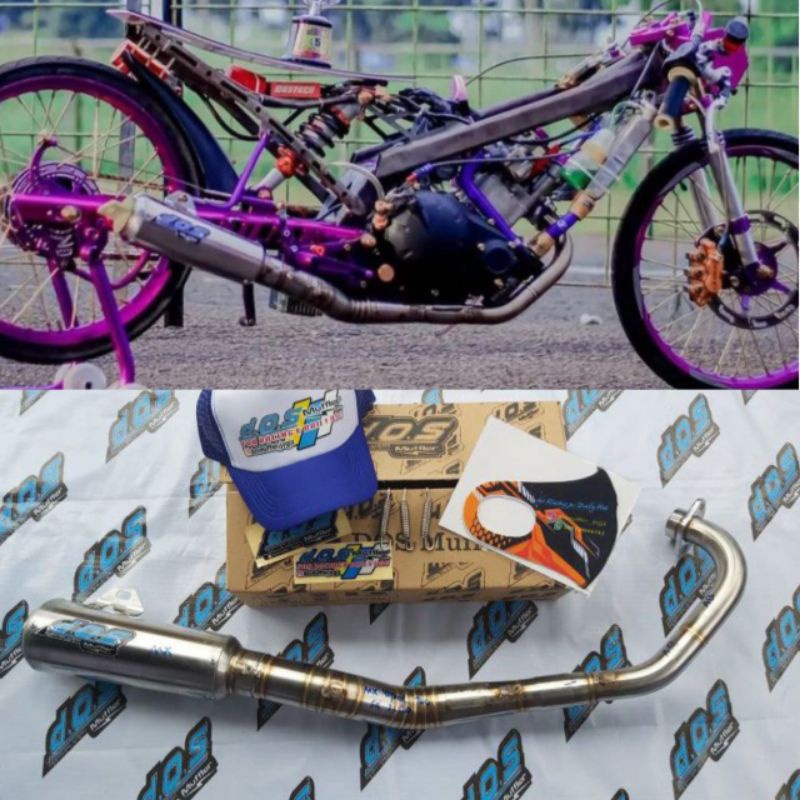 Knalpot DOS MUFFLER 4Speed Jupiter MX FFA Original Racing Jogjakarta