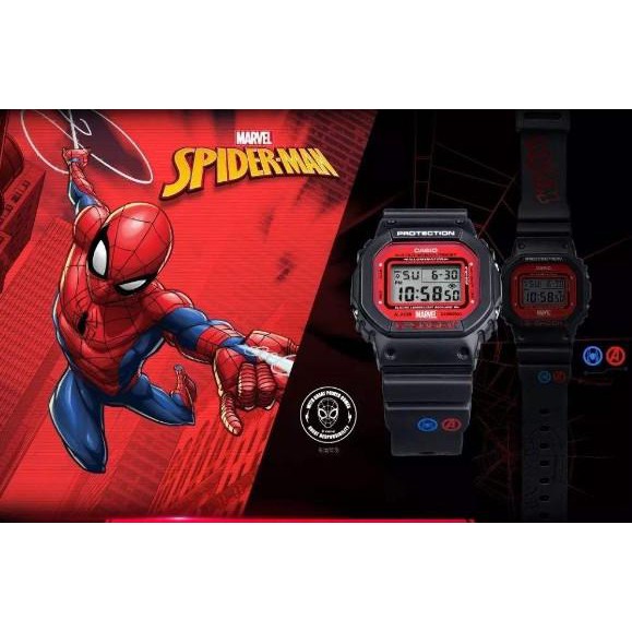 Jam Tangan Pria G-SHOCK GA110 DW5600 Waterproof Marvel Watch Avenger League Watch Men's Watches