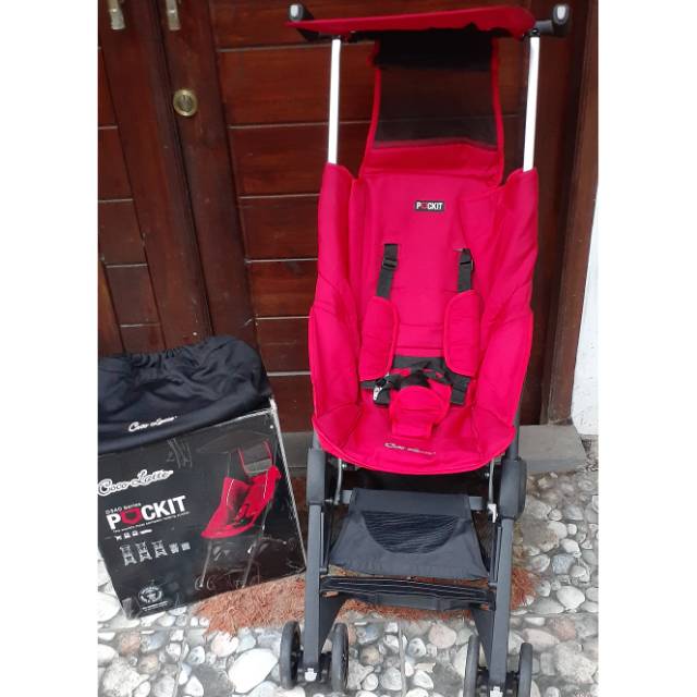 Stroller preloved pockit gen 4 merah