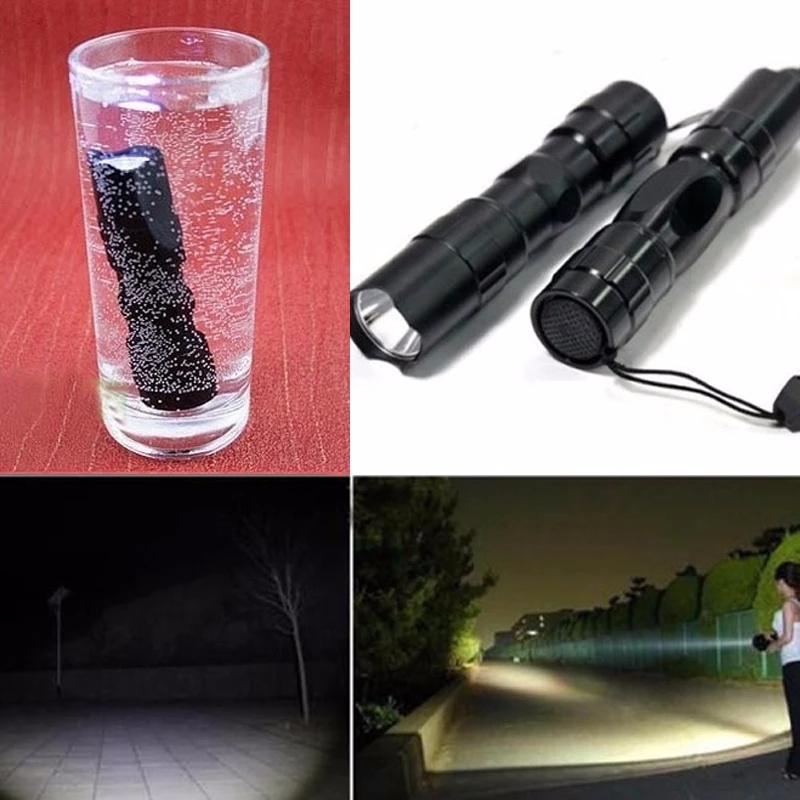 (Emergency) Lampu Senter Led Terang Tahan Air Untuk Hiking / Camping / Outdoor