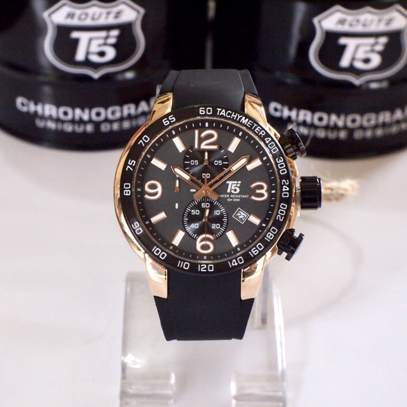 Jam Tangan T5 H-3450G Silicone Timepiece Casual