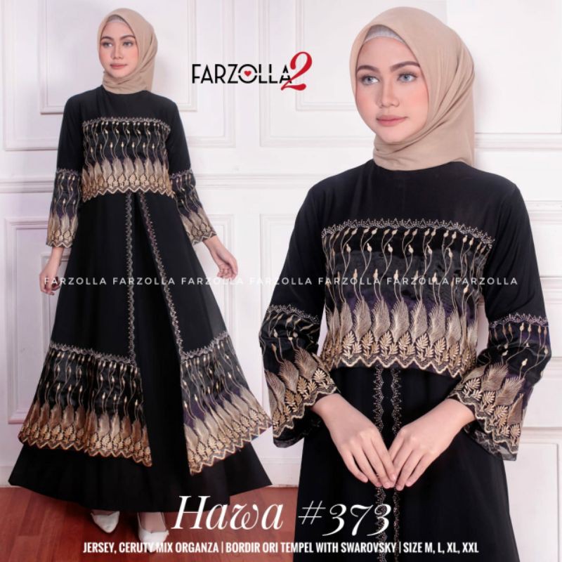 GAMIS MODERN / GAMIS TURKI / GAMIS TERBARU MURAH KEKINIAN / GAMIS  SYARI JERSEY / GAMIS HITAM BORDIR
