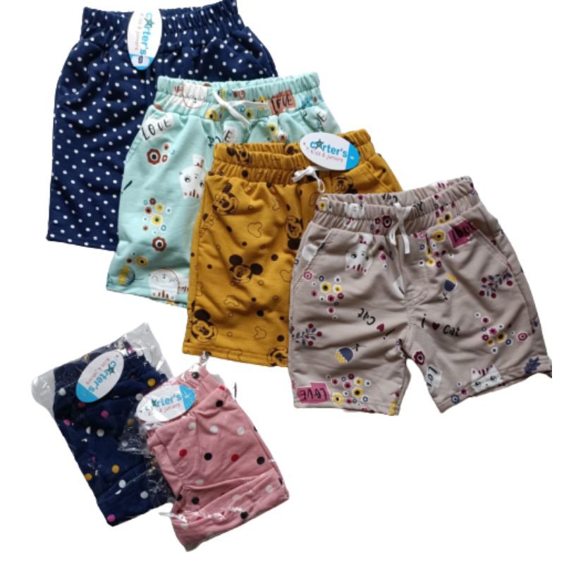 SALE RANDOM WARNA Hotpant Anak Motif 468 (1_4 Thn)