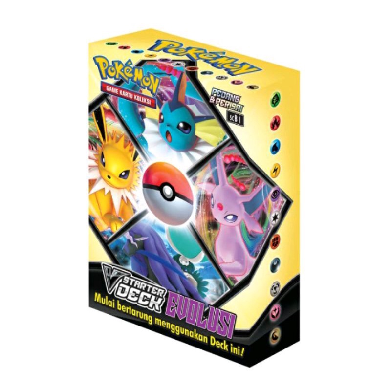 Kartu Pokemon TCG Seri 9 V Starter Deck Evolusi SCC1 Pedang Perisai
