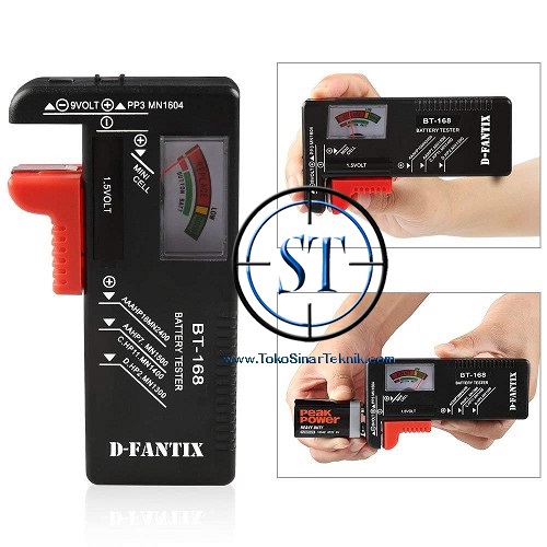 BT-168 Battery Tester Analog Universal Alat Cek -Tes Batu Baterai Batrai Battery