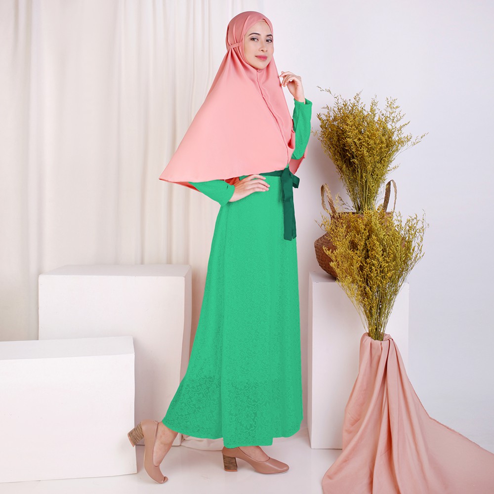 Long dress Gamis maxi Brukat model terbaru - XSHOP Hipza