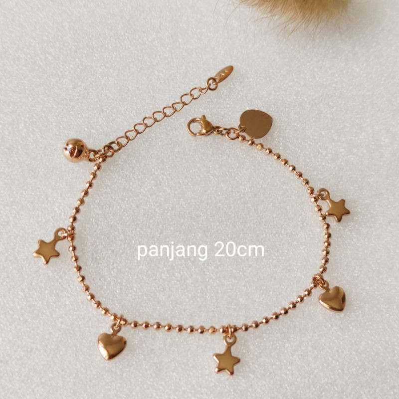 Gelang Tangan Emas Yaxiya Gelang Emas Wanita Motif