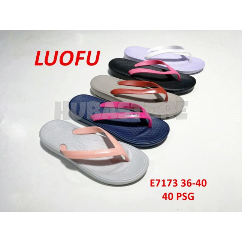 SENDAL WANITA JEPIT KARET BARABARA SANDAL CEWE JELLY IMPORT E7173