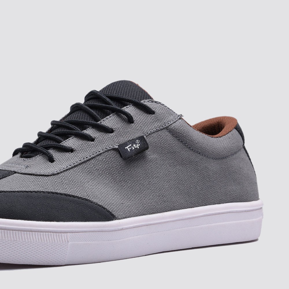 ATOM GREY BLACK |ManNeedMe x FSTP| Sepatu Sneakers Pria Casual ORI