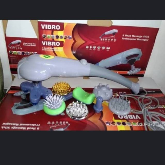 Vibro 8 head massage stick